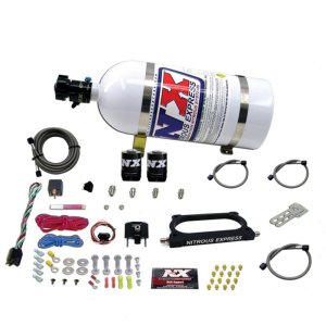 Ford Mustang Nitrous Oxide Kit - Nitrous Express - GT500 Nitrous Plate Kit (50-250HP) w/10lb Bottle - `07-`14